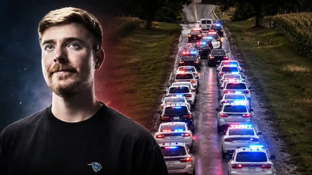 MrBeast Hires 100 Cops for $500,000 Escape Challenge