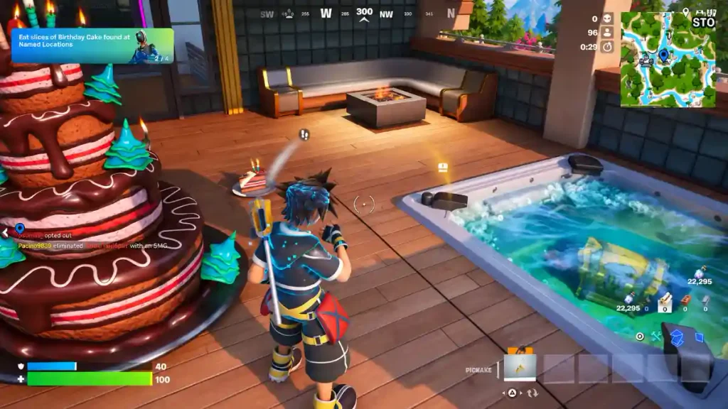 Fortnite Birthday Cake at Junk Junction in Fortnite OG