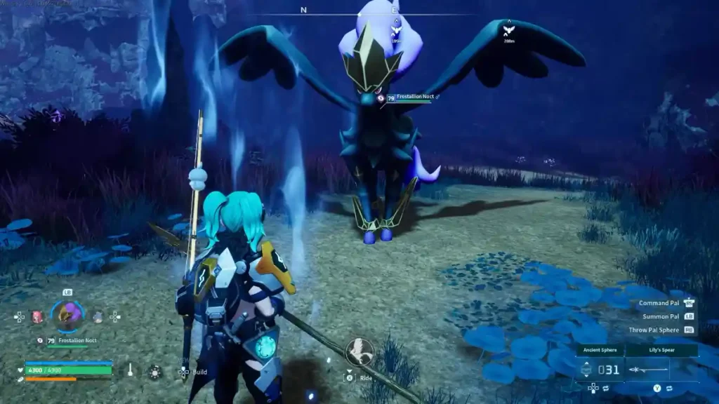 Pal with World Tree Holy Water aura in Palworld