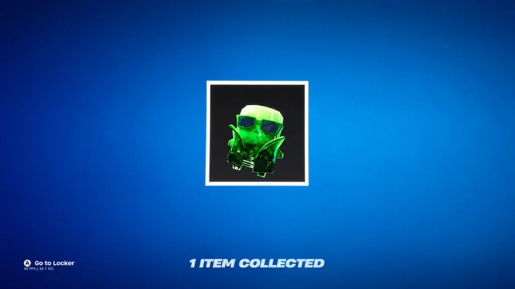 Cheat Master Sprite reward displayed after a Fortnite code redemption