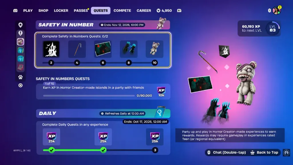  Fortnite Safety in Numbers Challenges