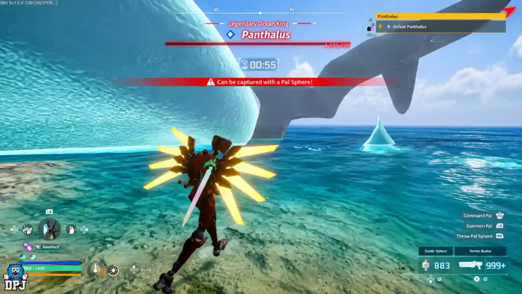 Capturing Panthalus for the World Tree quest in Palworld 1.0