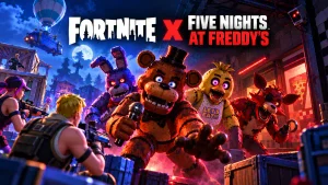 Five Nights at Freddy’s Fortnite Bundle featuring FNAF character cosmetics